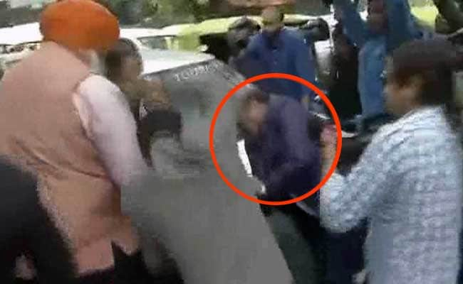 On Camera, BJP Legislator Beats Up Man At JNU Court Hearing