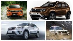 Renault Duster AMT vs Hyundai Creta vs Mahindra Scorpio vs Mahindra XUV500 Automatic: Specification Comparison