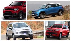Mahindra NuvoSport vs Maruti Suzuki Vitara Brezza vs Ford EcoSport vs Mahindra TUV300: Specifications Comparison