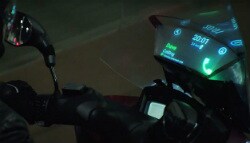 Samsung and Yamaha Develop Smart Windshield Concept
