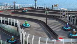 A Cruise Ship With a Race Track