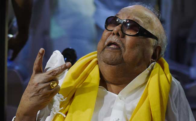 Image result for Tamilnadu DMK Chief Karunanidhi admitted in hospital for a surgery
