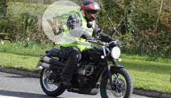 New Triumph Scrambler Spotted Testing