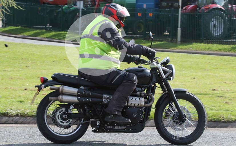 New Triumph Scrambler Spotted Testing