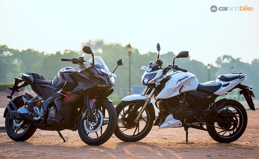 Comparison Review: Bajaj Pulsar RS 200 vs TVS Apache RTR 200 4V Comparison Review: Bajaj Pulsar RS 200 vs TVS Apache RTR 200 4V