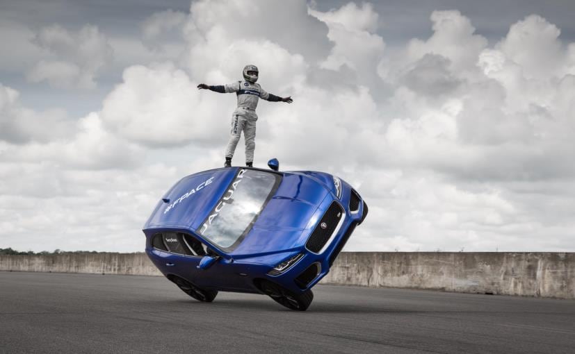 Jaguar's F-Pace Enthrals With Special Act on Two-Wheels