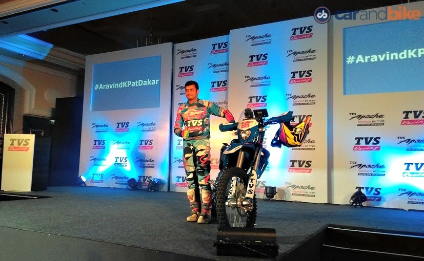 TVS Racing has announced that Aravind KP will be a part of the TVS-Sherco Rally Factory team at the Dakar rally next year.
