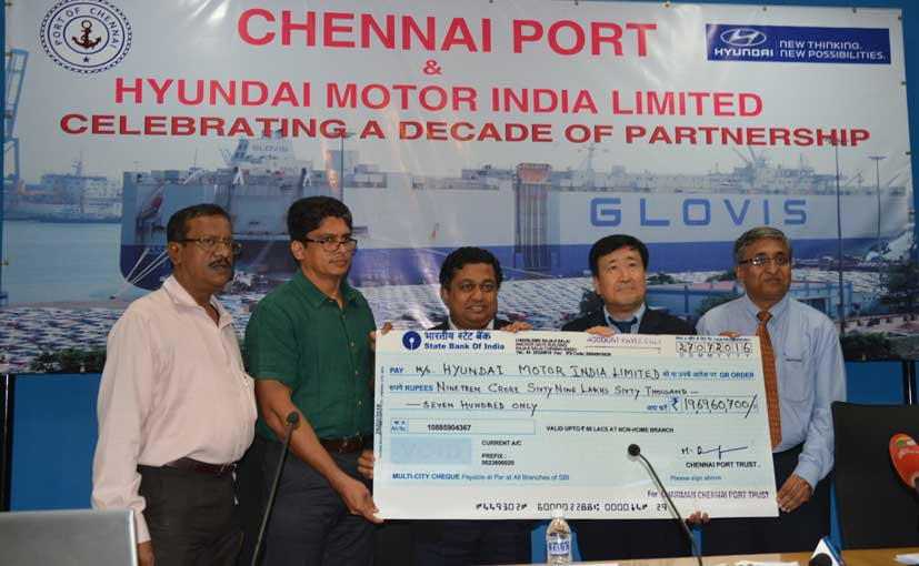 Hyundai Chennai Port Cheque