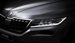 Skoda Kodiaq SUV Teased Ahead Of World Premiere Skoda Kodiaq SUV Teased Ahead Of World Premiere