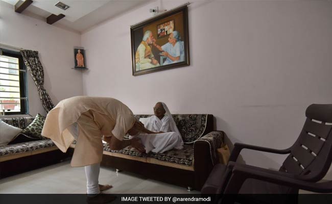 PM Narendra Modi In Gujarat On Birthday, Tweets Photos With Mother