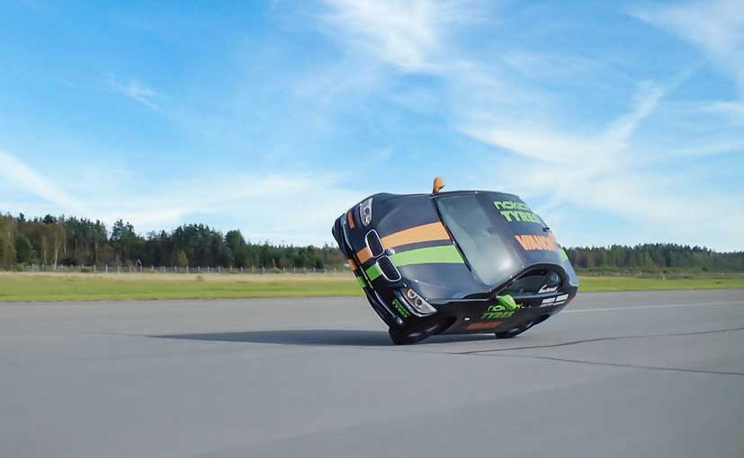 A two-wheeled side wheelie might be one of the craziest things anyone ever does with the car but driving on two wheels at over 186km/h? How much fun is it really? Well, for Finnish stunt driver Vesa Kivimaki it's a big deal considering he's set a new Guinness World Record for the fastest two-wheeled side wheelie.