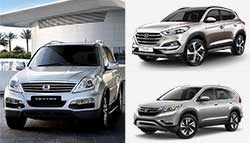New Hyundai Tucson vs Honda CR-V vs SsangYong Rexton: Spec Comparison