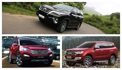 New Toyota Fortuner vs Ford Endeavour vs Hyundai Santa Fe: Spec Comparison