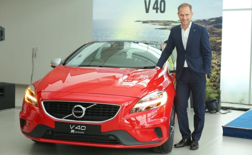 Tom von Bonsdorff With the 2017 Volvo V40