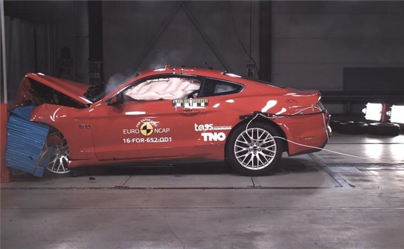 ford mustang crash test
