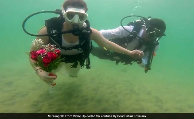 kerala underwater wedding