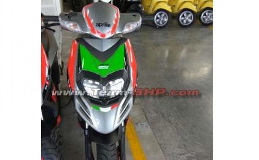 aprilia sr150 race edition spied