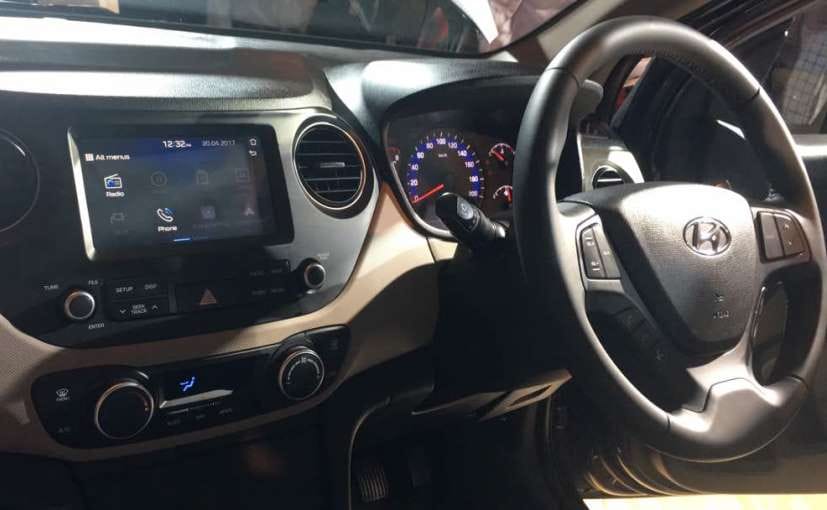 2017 hyundai xcent facelift interior launch