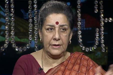 Ambika Soni unhappy with TV shows Ambika Soni unhappy with TV shows
