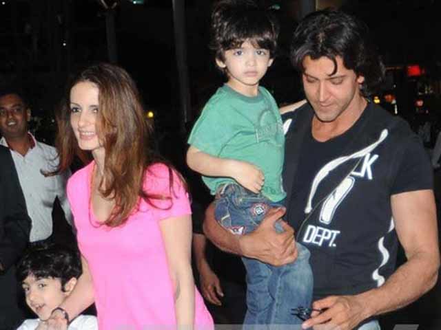 Image result for hrithik with sussanne and kids
