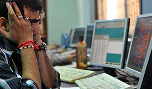 Sensex down 345 points, Nifty at 25-month low