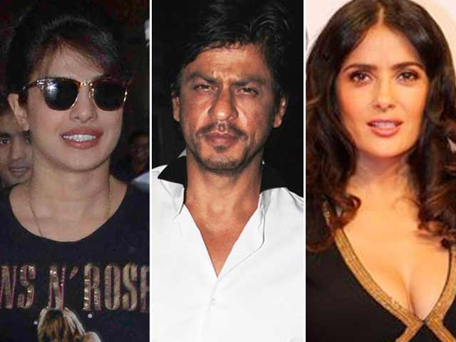 Social Media Stars: Priyanka, SRK, Salma Hayek Social Media Stars: Priyanka, SRK, Salma Hayek