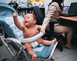 Working mothers  have heavier children