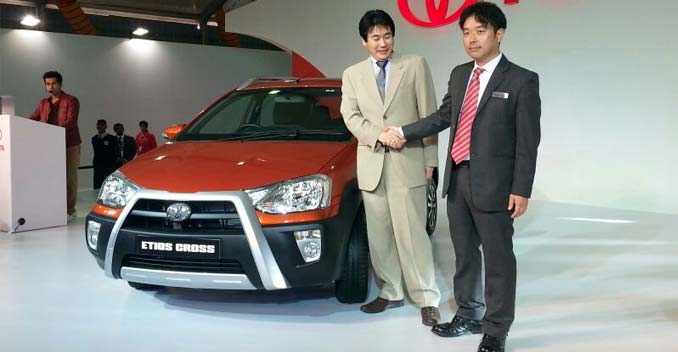 Toyota unveils the Etios Cross at the 2014 Auto Expo