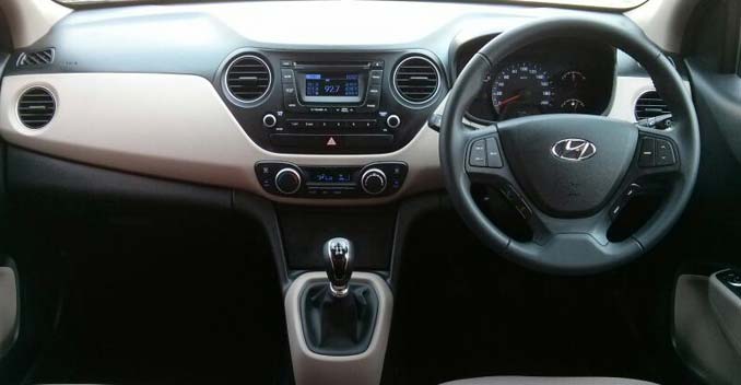 Hyundai Xcent review- Interior
