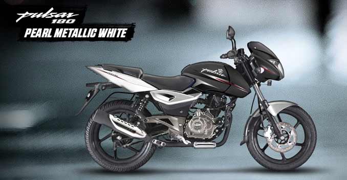 Bajaj Pulsar 180 Pearl Metallic White