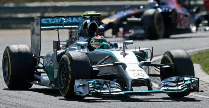 F1: Rosberg Zooms Ahead of Hamilton in FP1 of the 2014 Belgian Grand Prix