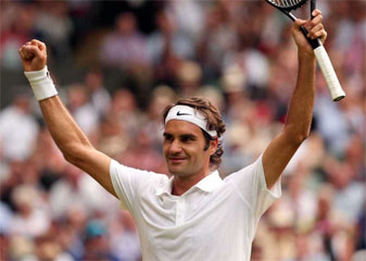 विम्बलडन : हमवतन वॉवरिंका को पीटकर सेमीफाइनल में रोजर फेडरर