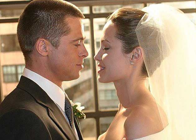 brad pitt angelina jolie wedding