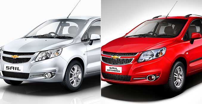 Chevrolet India Updates the Sail Hatchback and Sedan