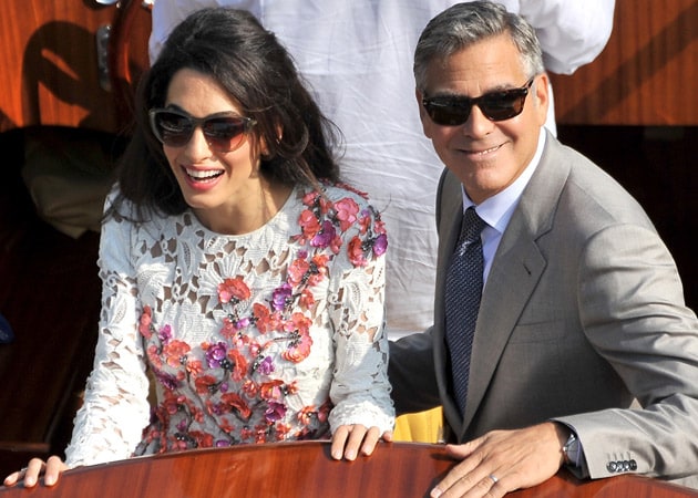 Amal and George Make Public Debut as Mr and Mrs Clooney in Venice