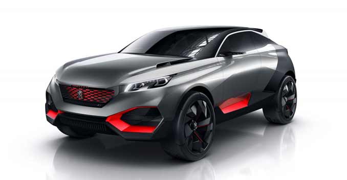 Peugeot's Quartz Concept is a 500bhp Hybrid SUV