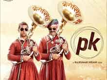 <i>PK</i> Poster Four Stars Aamir Khan and Sanjay Dutt As the <i>Bandwala</i> Brothers