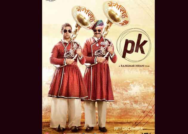 <i>PK</i> Poster Four Stars Aamir Khan and Sanjay Dutt As the <i>Bandwala</i> Brothers