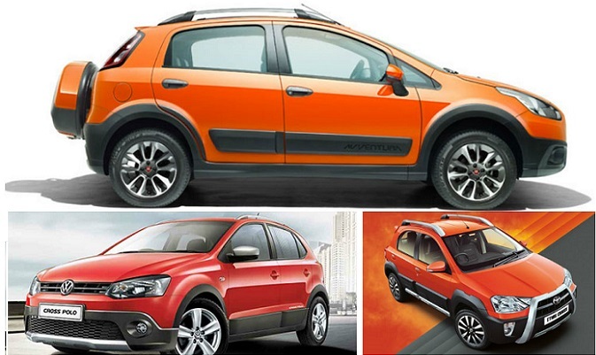 Fiat Avventura vs Toyota Etios Cross vs VW Cross Polo - Specs Comparison