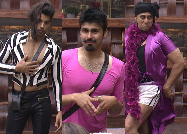 <i>Big Boss 8</i>: Aarya Babbar, Gautam Gulati, Puneet Issar Get in Touch With Their Feminine Sides