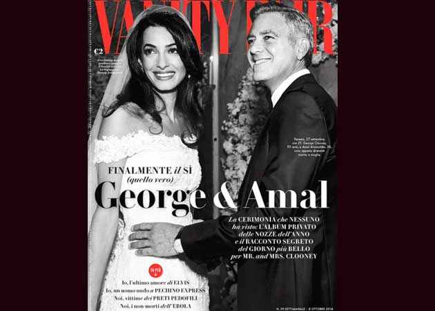 George Clooney, Amal Alamuddin Sizzle on Cover of Vanity Fair Magazine