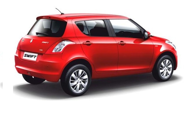 New Maruti Swift facelift side-rear profile