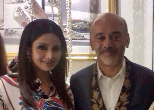 Sridevi Meets Celebrity Fan Christian Louboutin