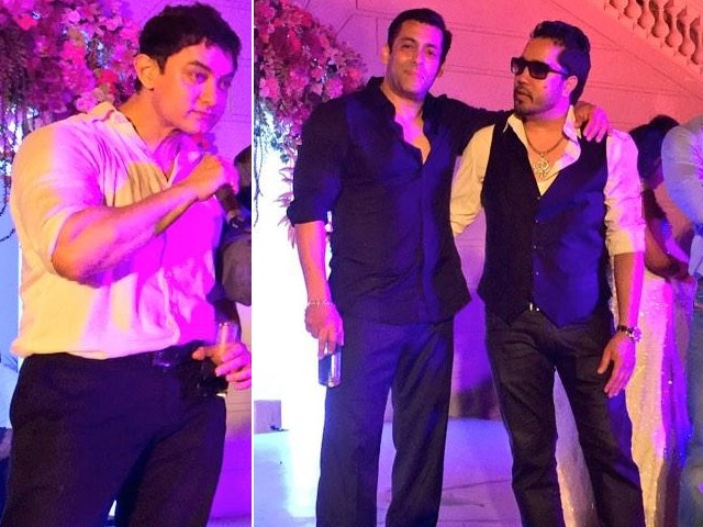 At Arpita Khan's Wedding, Salman and Aamir Sing Aati Kya Khandala