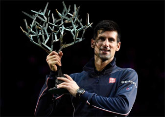 जोकोविच, ब्रायन बंधुओं की पेरिस मास्टर्स में खिताबी जीत