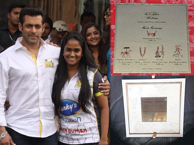Revealed: Salman Khan's Sister Arpita's Wedding Card