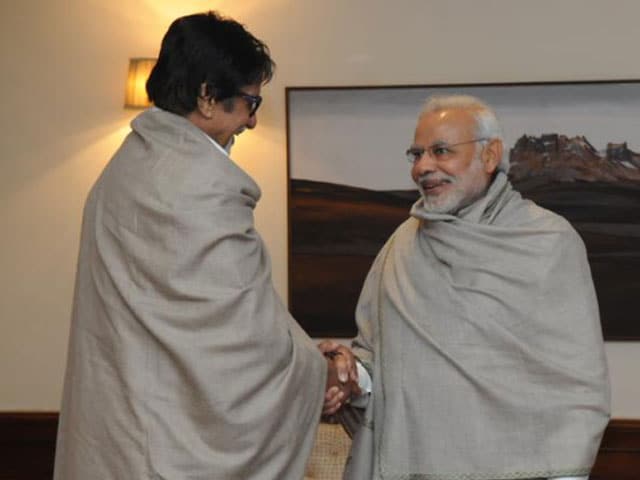 Amitabh Bachchan Meets Prime Minister Narendra Modi