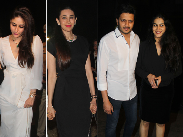 Kareena, Karisma, Genelia and Riteish Start Christmas Celebrations With Midnight Mass