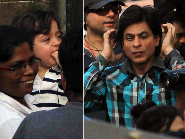 AbRam Watches Father Shah Rukh Khan Become a <i>Fan</i>