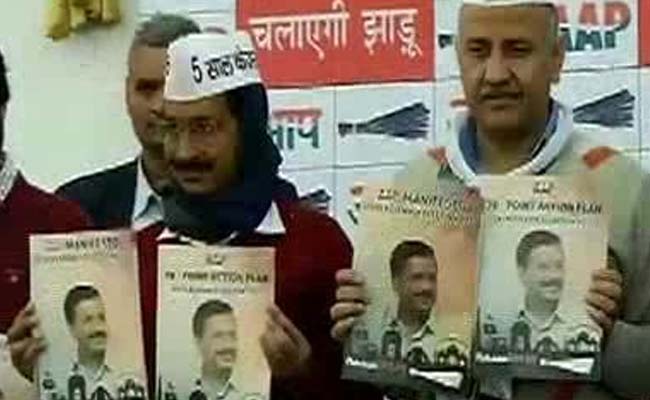 AAP's Chief Arvind Kejriwal Releases Party Manifesto for Delhi Elections: Highlights